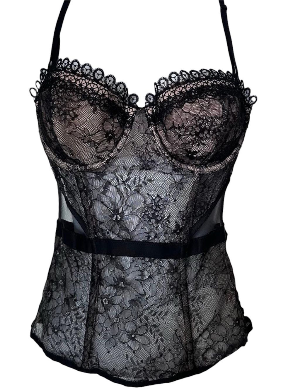 Victoria's Secret Black Lace Bustier